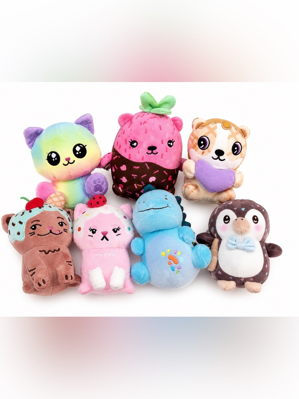 Moriah Elizabeth Mystery Plush Lot of 7 Pickle & Cousins Dessert Characters